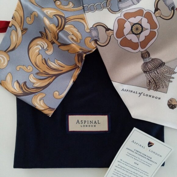 Aspinal of London silk scarf - New without tags - Picture 5 of 6